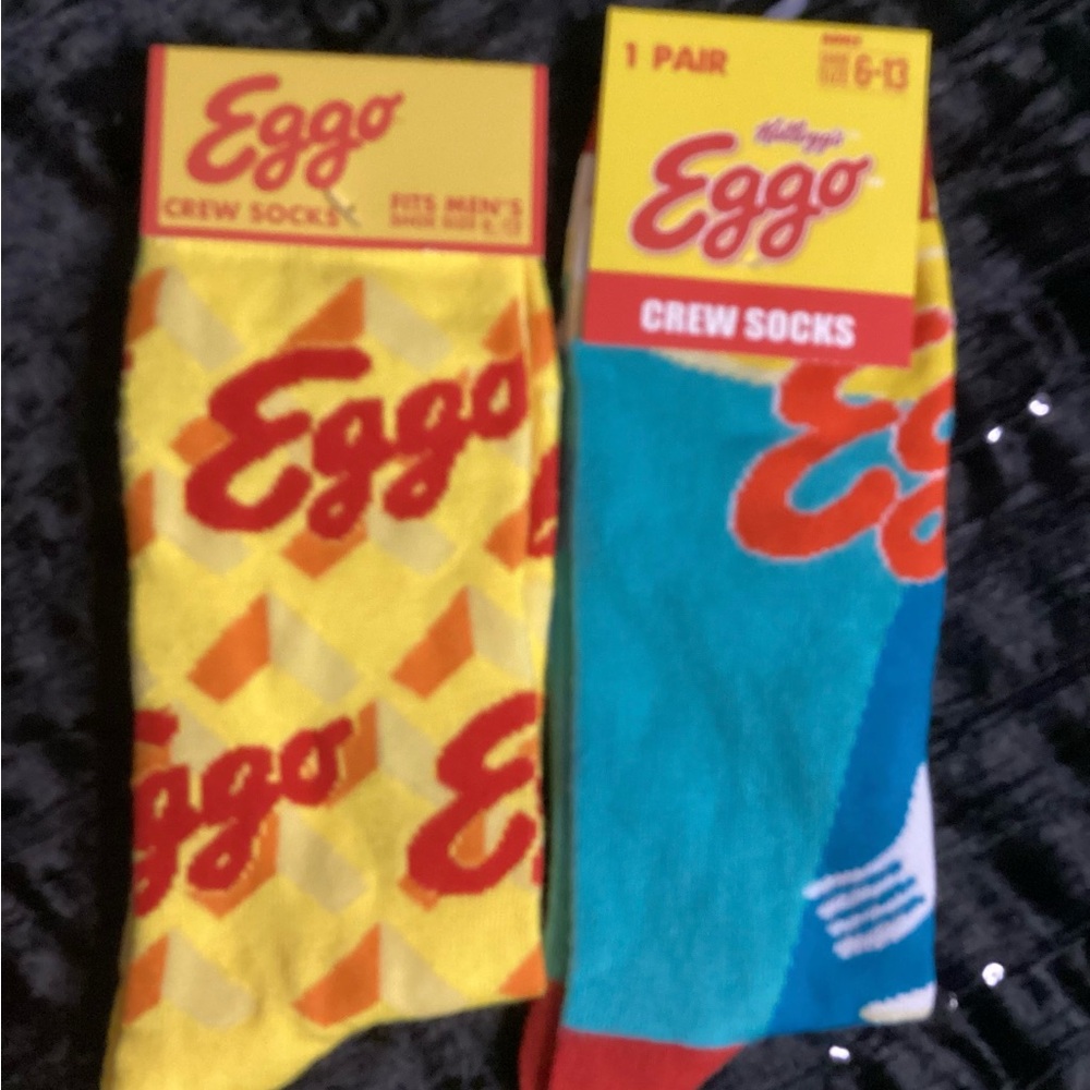 2 Sock Set: EGGO Waffles Socks 6-13